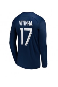 Paris Saint-Germain Vitinha Ferreira #17 Fotballdrakt Hjemme Klær 2022-23 Lange ermer